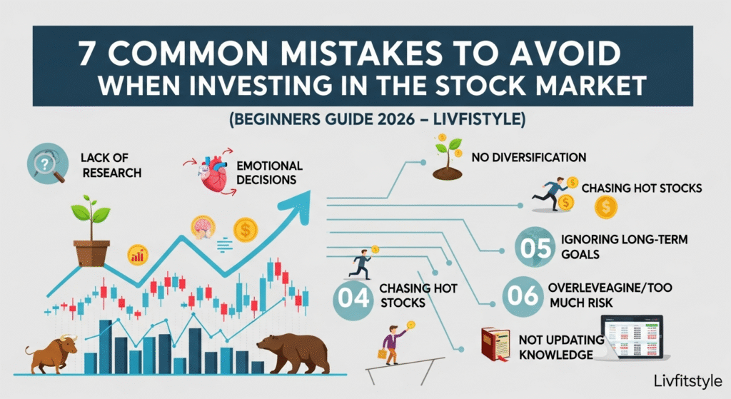 Stock Market mein invaist karate samay in 7 aam galatiyon se bachen (Beginners Guide 2026)