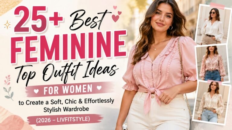 25+ Best Feminine Top Outfit Ideas for Women to Create a Soft, Chic & Effortlessly Stylish Wardrobe