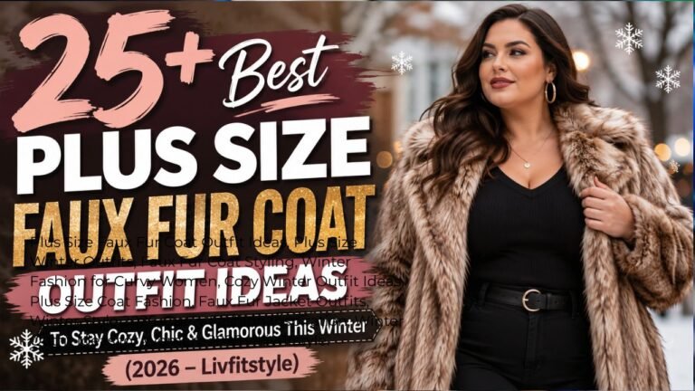 25+ Best Plus Size Faux Fur Coat Outfit Ideas to Stay Cozy, Chic & Glamorous This Winter