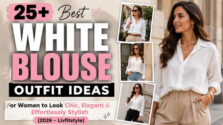 25+ Best White Blouse Outfit Ideas for Women to Look Chic, Elegant & Effortlessly Stylish