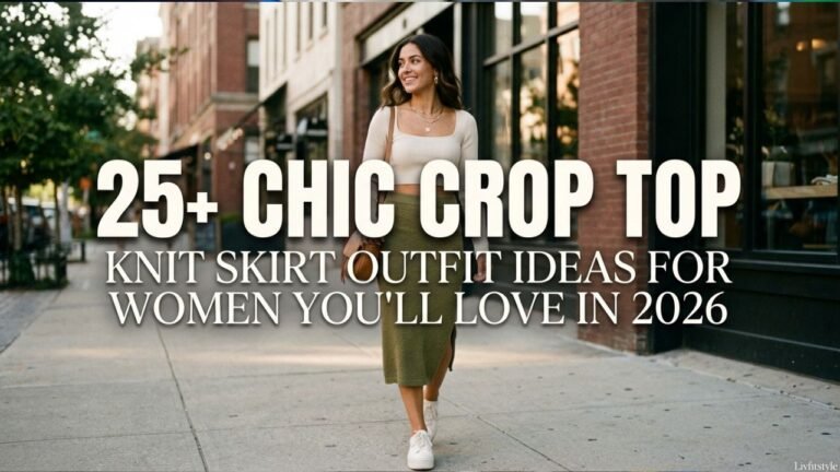 25+ Chic Crop Top with Knit Skirt Outfit Ideas for Women You'll Love