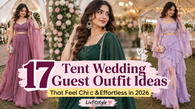 17 Tent Wedding Guest Outfit Ideas That Feel Chic & Effortless in 2026