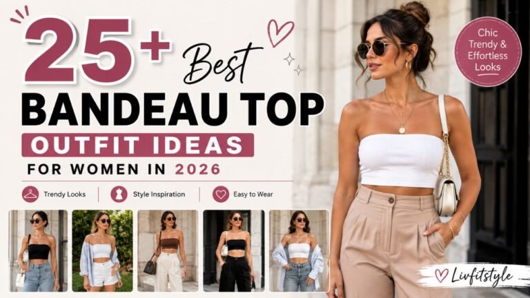 25+ Best Bandeau Top Outfit Ideas for Women, Chic Summer & Vacation Looks You'll Love
