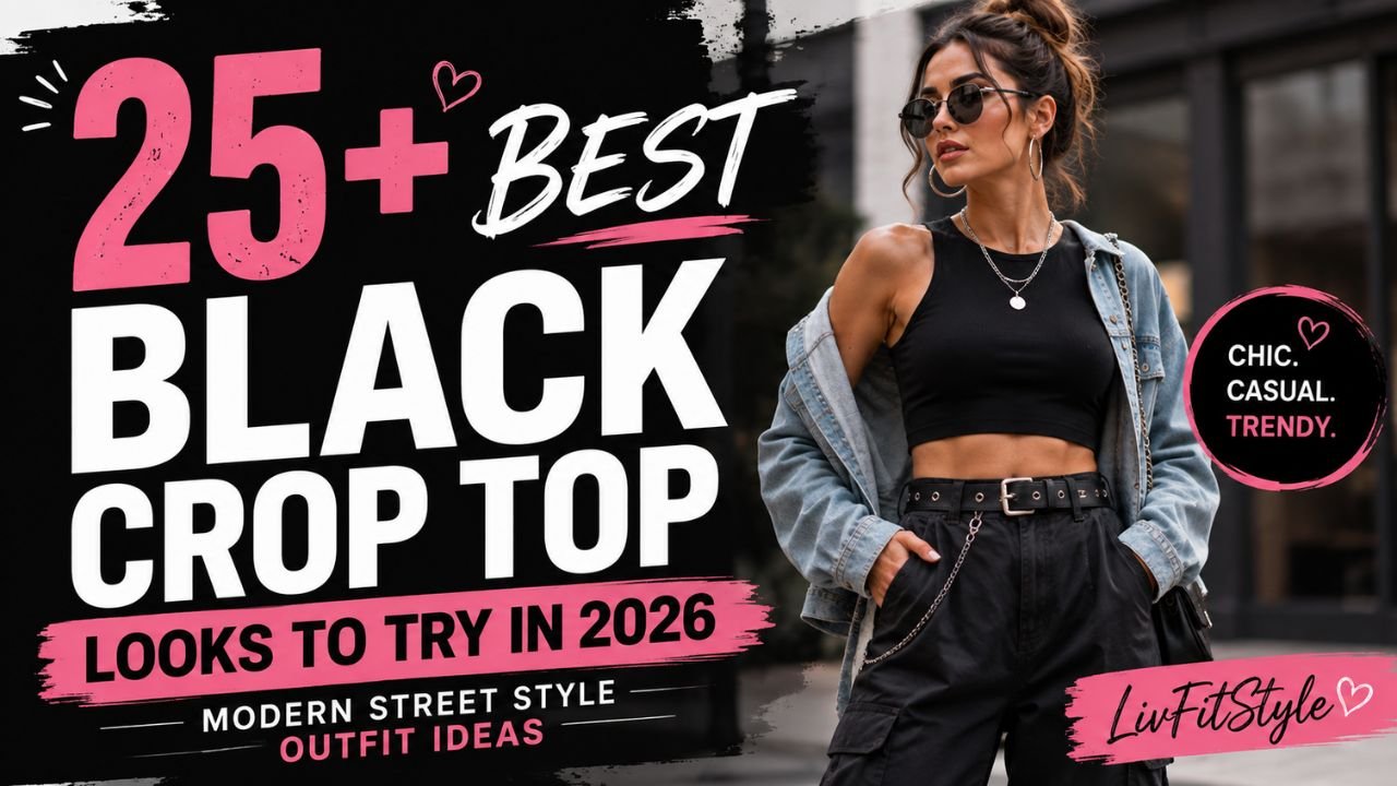 How to Style a Black Crop Top: 25+ Aesthetic Outfit Ideas for Every Season