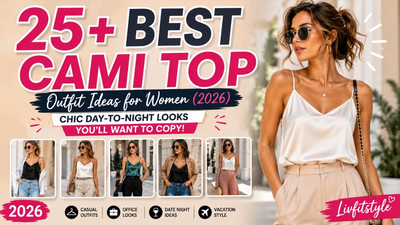 25+ Best Cami Top Outfit Ideas for Women Chic Day-to-Night Looks You'll Want to Copy