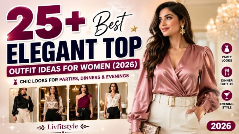25+ Best Elegant Top Outfit Ideas for Women – Chic Looks for Parties, Dinners & Evenings