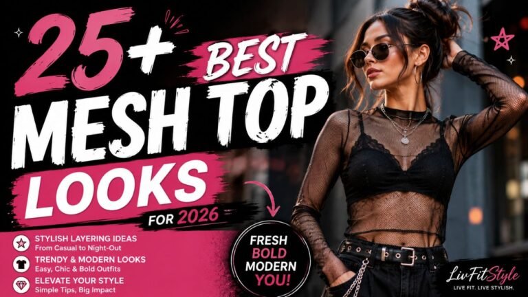 27+ Mesh Top Looks for 2026: Cute, Edgy & Chic Outfit Ideas for Every Occasion