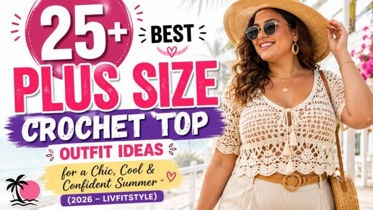 25+ Best Plus Size Crochet Top Outfit Ideas for a Chic, Cool & Confident Summer Style