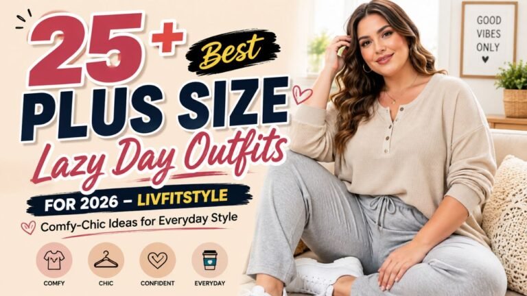 25+ Best Plus Size Lazy Day Outfits for Livfitstyle Comfy-Chic Ideas for Everyday Style