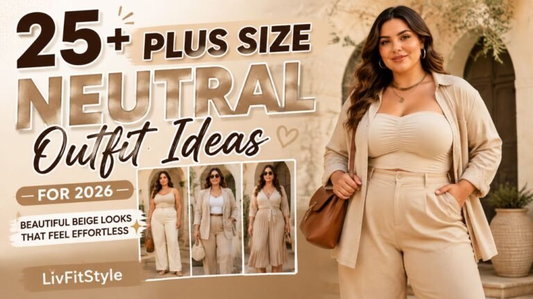 25+ Best Plus Size Neutral Outfit Ideas for 2026 Beautiful Beige Looks That Feel Effortless
