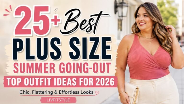 25+ Best Plus Size Summer Going-Out Top Outfit Ideas for Livfitstyle Chic, Flattering & Effortless Looks