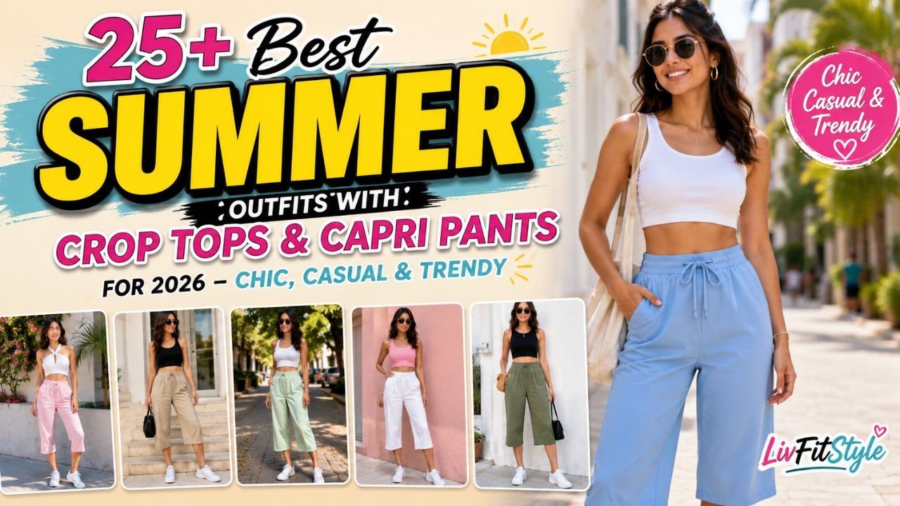 Over 25 of The Best Summer Outfits Featuring Crop Tops and Capri Pants for This Year: Stylish, Casual & On-Trend.