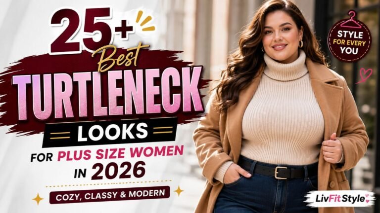 25+ Best Turtleneck Looks for Plus Size Women in This Year – Cozy, Classy & Modern