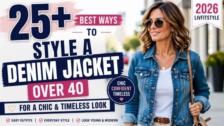 25+ Best Ways to Style a Denim Jacket Over 40 for a Chic & Timeless Look