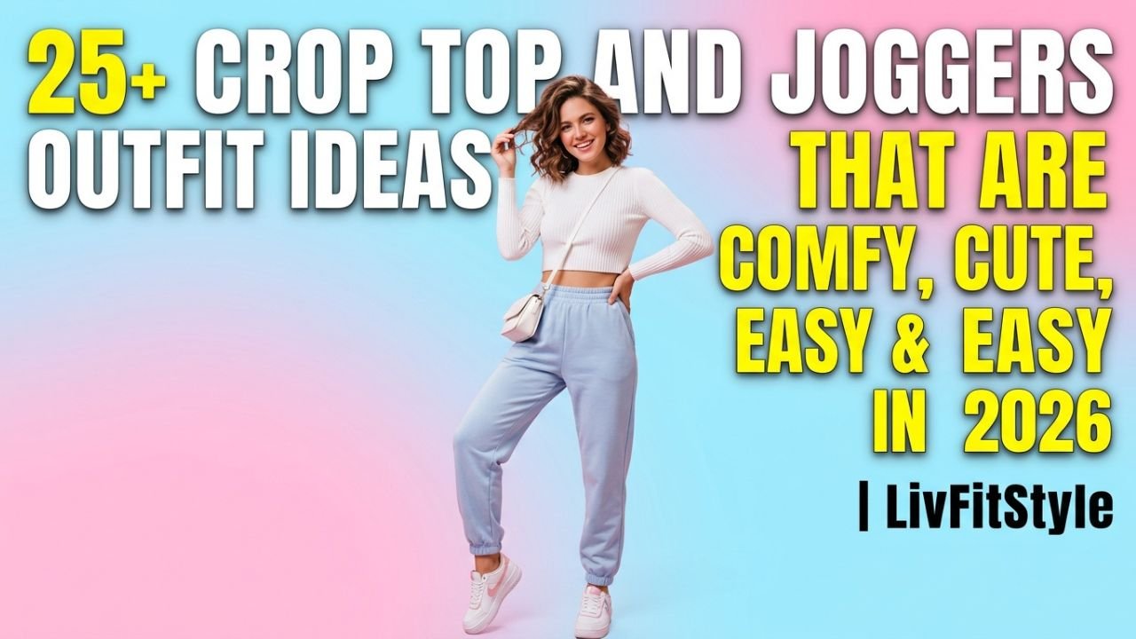 25+ Crop Top and Joggers Outfit Ideas That Are Comfy, Cute & Easy to Wear