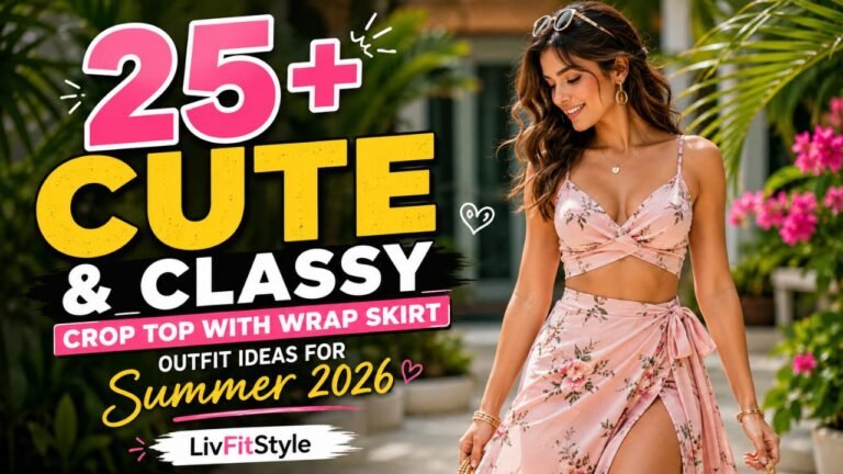 Over 25 Summer 2026 Outfit Ideas Featuring Crop Tops and Wrap Skirts: Cute and Elegant Styles
