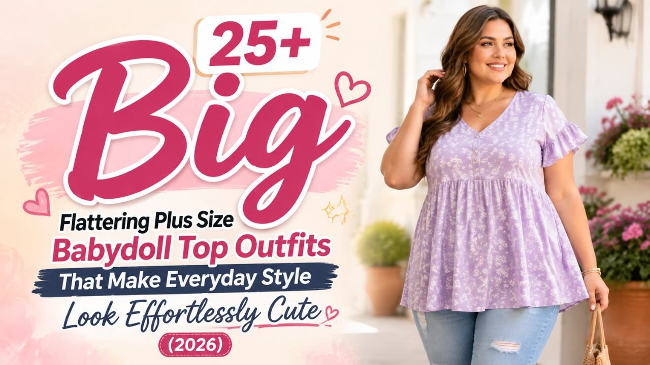 25+ Flattering Plus Size Babydoll Top Outfits That Make Everyday Style Look Effortlessly Cute (2026)