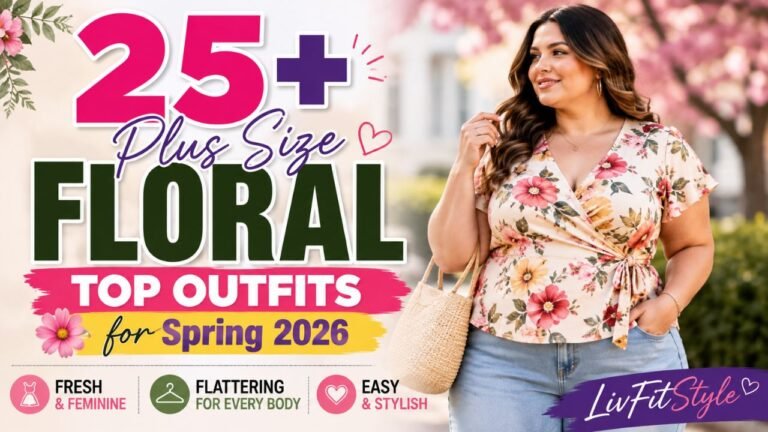 25+ Plus Size Floral Top Outfits for Spring – Fresh, Flattering & Easy Looks
