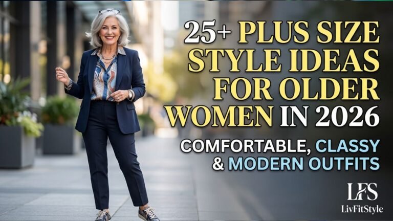 25+ Plus Size Style Ideas for Older Women in 2026 Comfortable, Classy & Modern Outfits