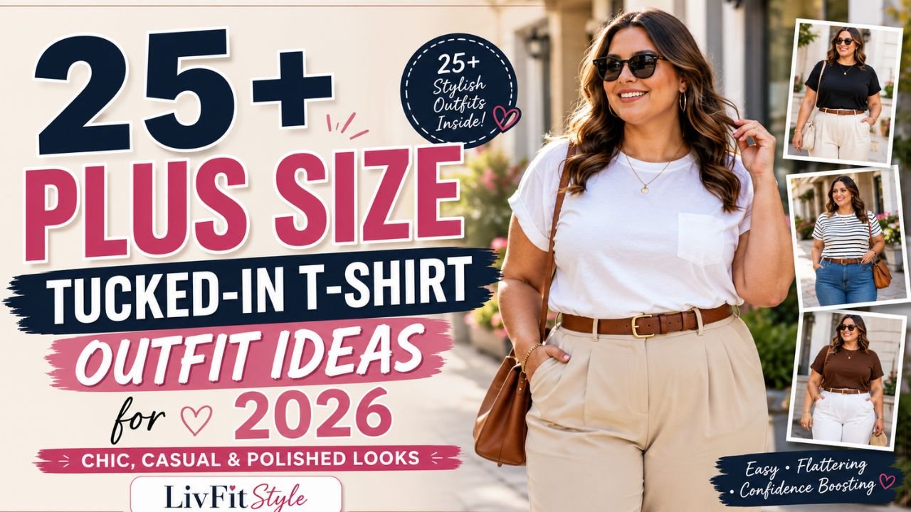 25+ Plus Size T-Shirt Outfit Ideas for – Chic, Casual & Polished Looks