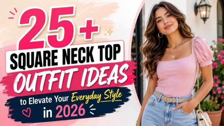 25+ Square Neck Top Outfit Ideas to Elevate Your Everyday Style in 2026
