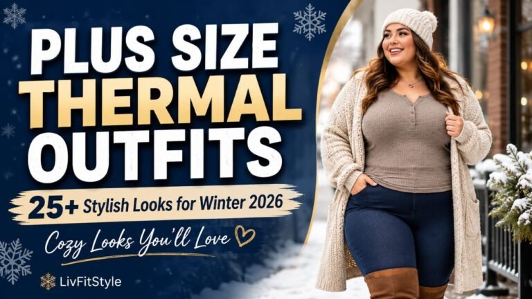 25+ Flattering Plus Size Thermal Outfits for Winter That Feel Cozy & Look Stylish