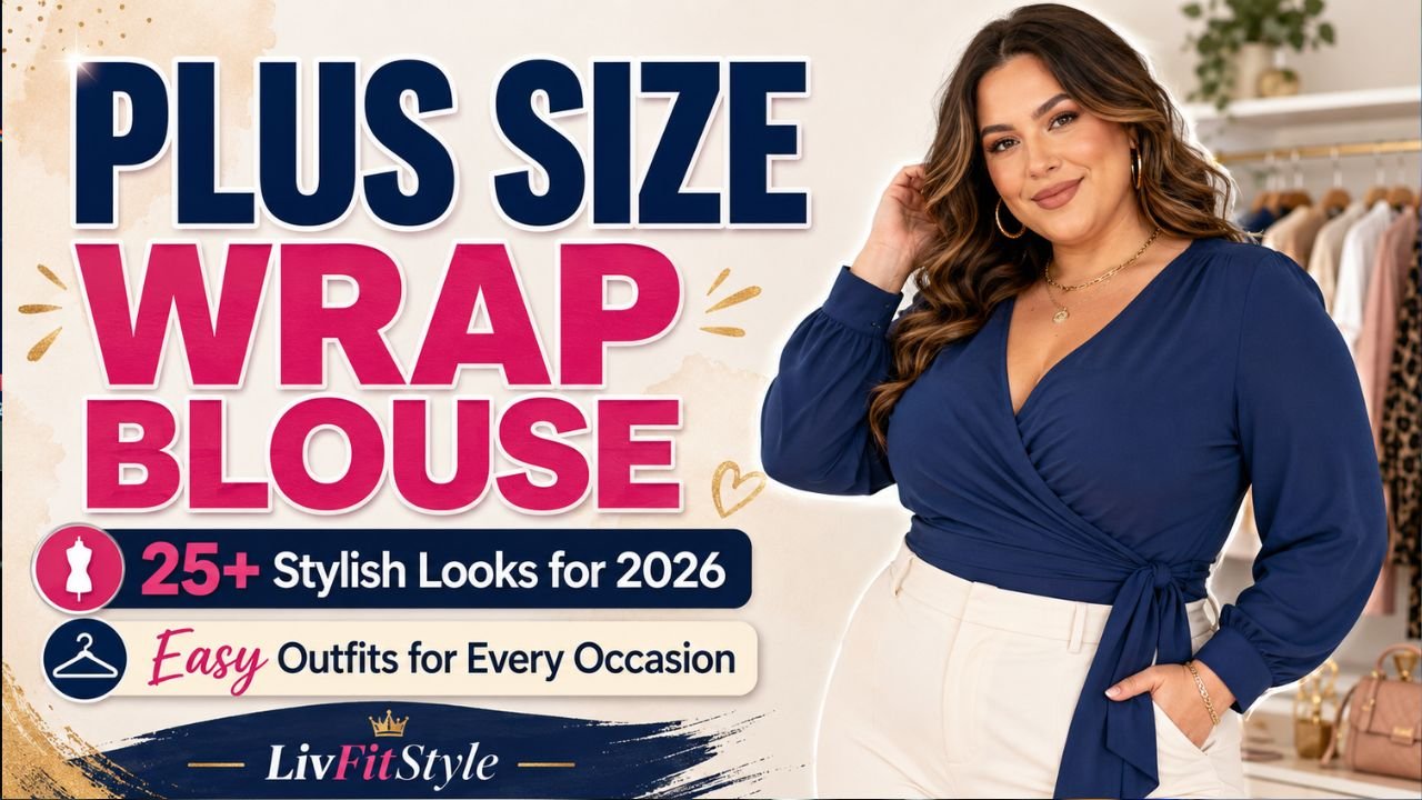 25+ Stylish Plus Size Wrap Blouse Looks for This Year | Easy Outfits for Every Occasion