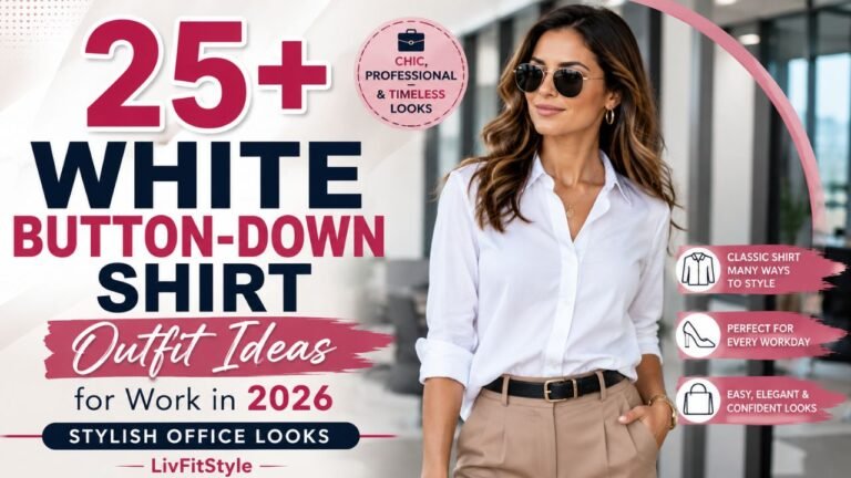 25+ White Button-Down Shirt Outfit Ideas for Work