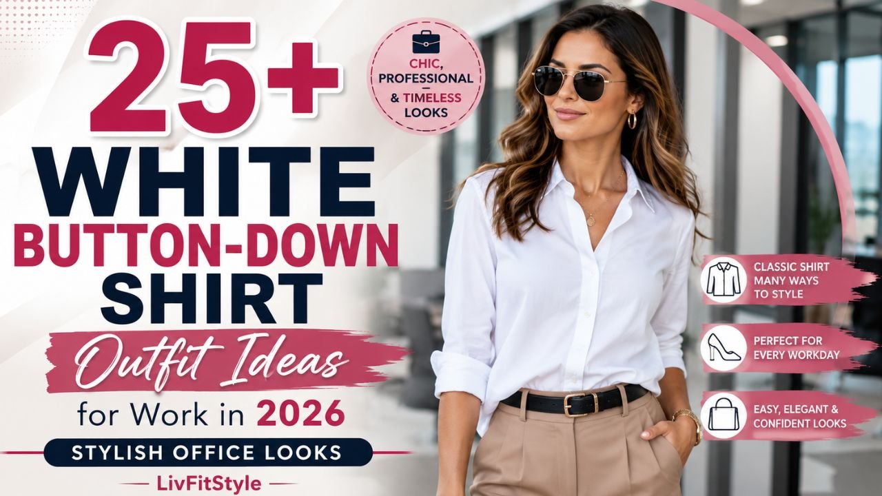 25+ White Button-Down Shirt Outfit Ideas for Work