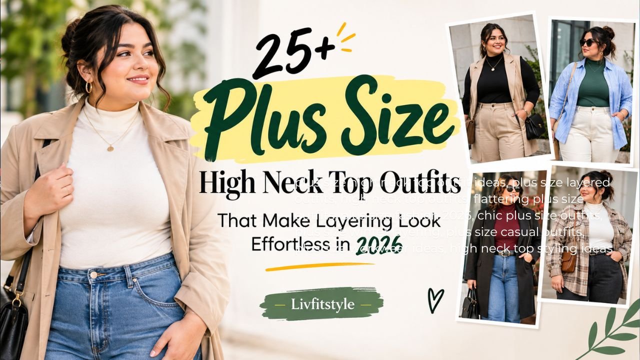 30+ Plus Size High Neck Top Outfits That Make Layering Look Effortless in 2026
