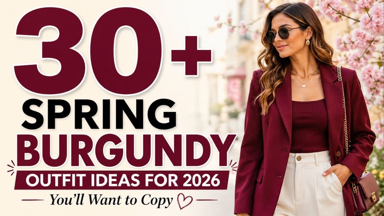 33+ Spring Burgundy Outfit Ideas for 2026 You’ll Want to Copy