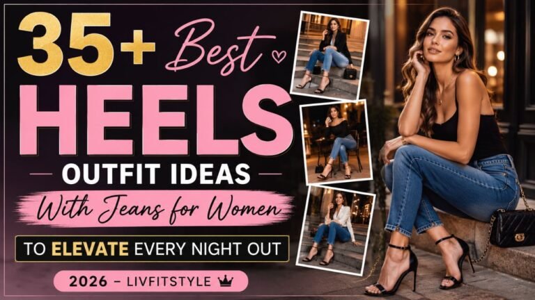 35+ Best Heels Outfit Ideas With Jeans for Women to Elevate Every Night Out