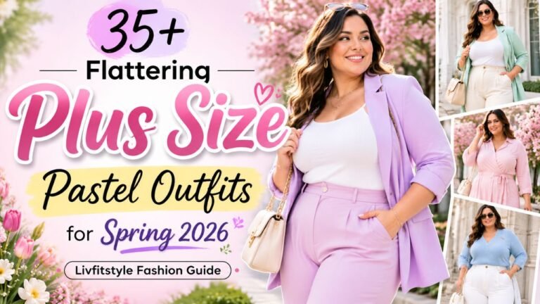 35+ Flattering Plus Size Pastel Outfits for Spring 2026 Livfitstyle Fashion Guide
