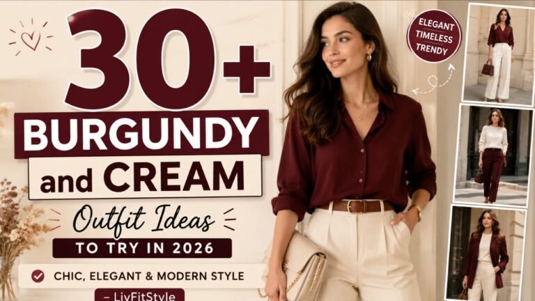 37+ Burgundy and Cream Outfit Ideas to Try in 2026 Chic, Elegant & Modern Style – LivFitStyle