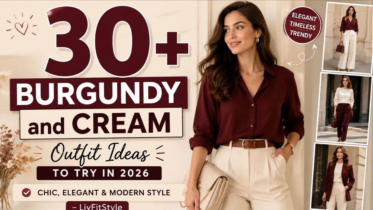 37+ Burgundy and Cream Outfit Ideas to Try in 2026 Chic, Elegant & Modern Style – LivFitStyle