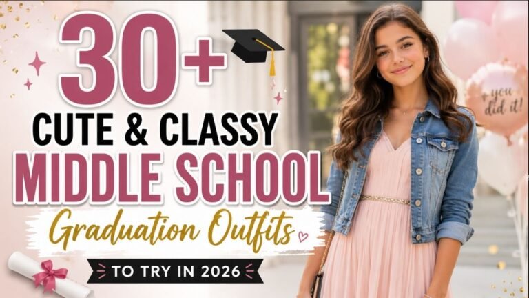 37+ Cute & Classy Middle School Graduation Outfits to Try in 2026