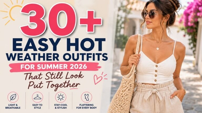 37+ Easy Hot Weather Outfits for Summer 2026 That Still Look Put Together