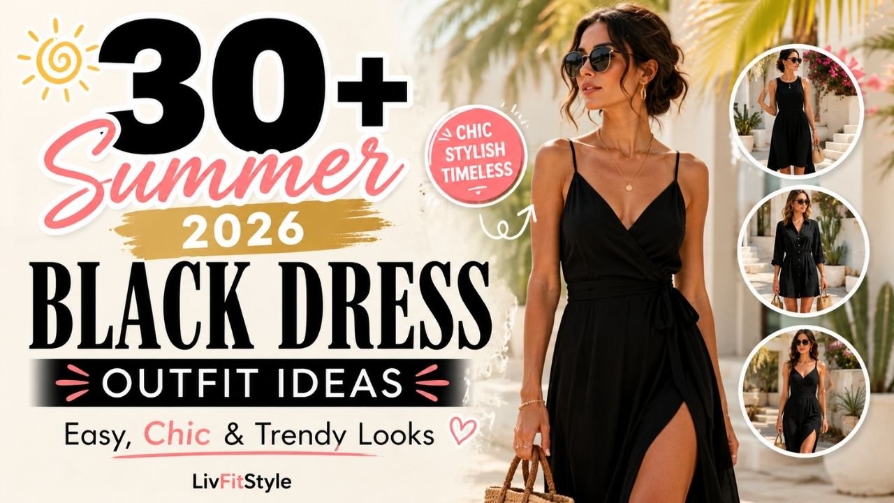 39+ Summer 2026 Black Dress Outfit Ideas Easy, Chic & Trendy Looks LivFitStyle