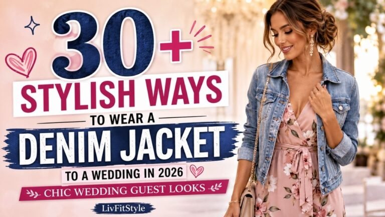 40 Stylish Ways to Wear a Denim Jacket to a Wedding in 2026 Chic Wedding Guest Looks – LivFitStyle