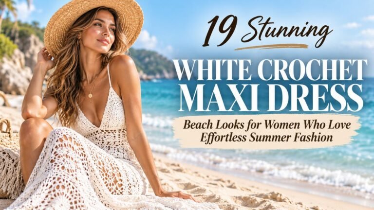 19 Stunning White Crochet Maxi Dress Beach Looks for Women Who Love Effortless Summer Fashion