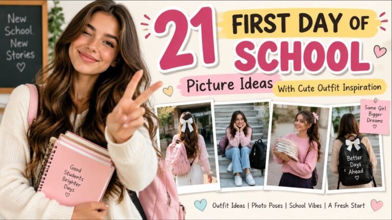 21 First Day of School Picture Ideas With Cute Outfit Inspiration