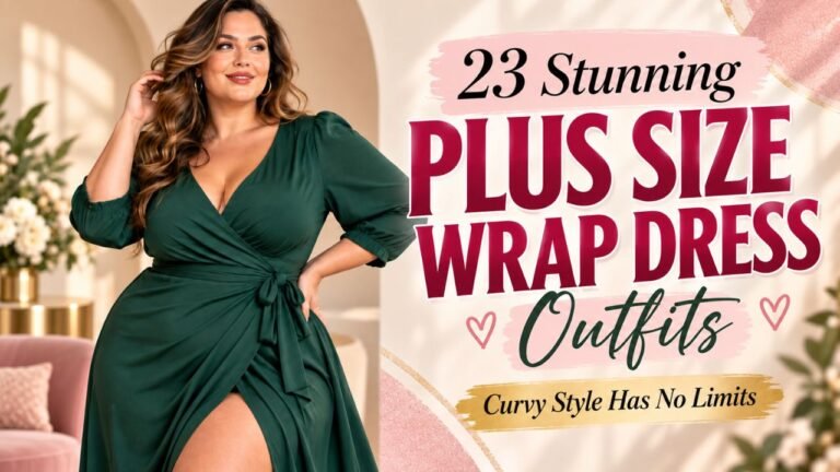 23 Stunning Plus Size Wrap Dress Outfits That Prove Curvy Style Has No Limits