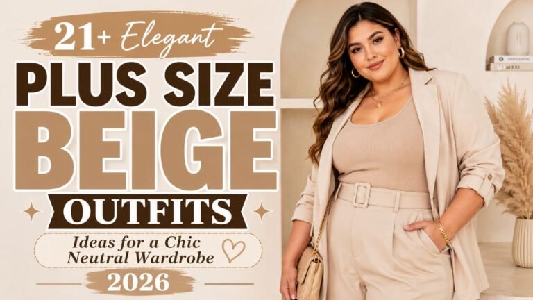 26 Elegant Plus Size Beige Outfit Ideas to Create a Chic Neutral Wardrobe in 2026