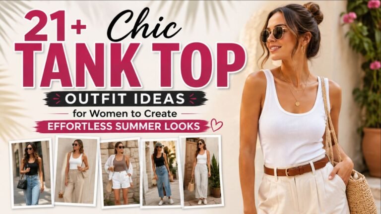 27+ Chic Tank Top Outfit Ideas for Women to Create Effortless Summer Looks