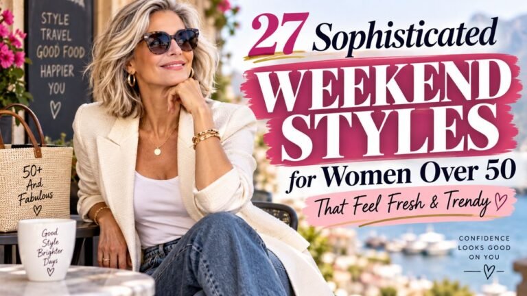 27 Sophisticated Weekend Styles for Women Over 50 That Feel Fresh & Trendy