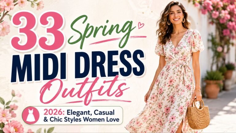 33 Spring Midi Dress Outfits 2026 Elegant, Casual & Chic Styles Women Love