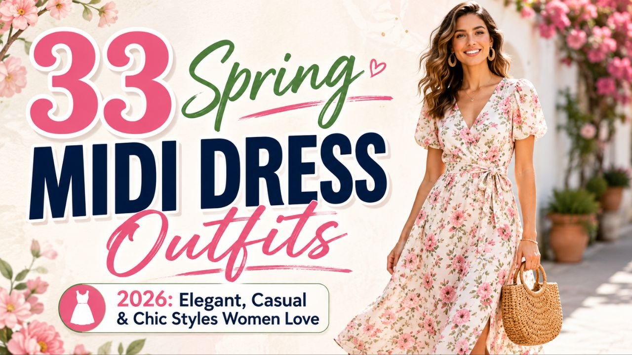 33 Spring Midi Dress Outfits 2026 Elegant, Casual & Chic Styles Women Love