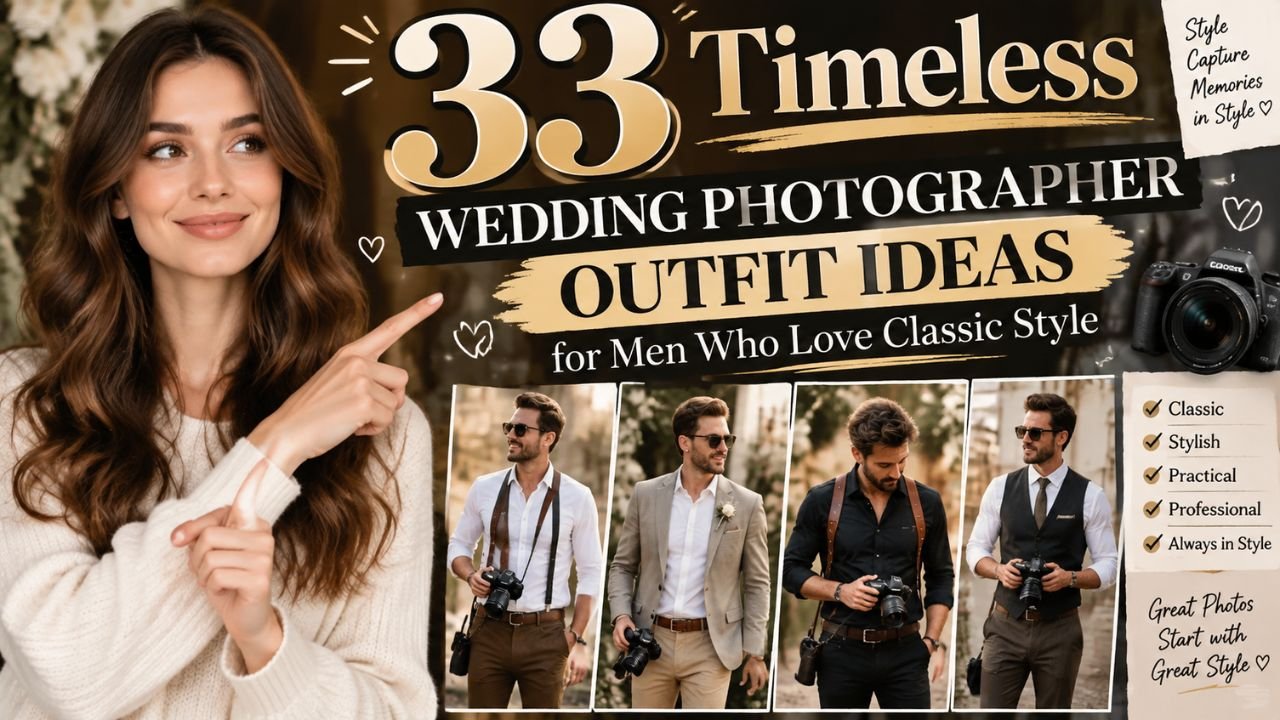 33 Timeless Wedding Photographer Outfit Ideas for Men Who Love Classic Style