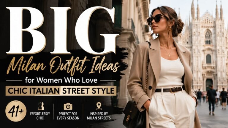 43+ Milan Outfit Ideas for Women Who Love Chic Italian Street Style