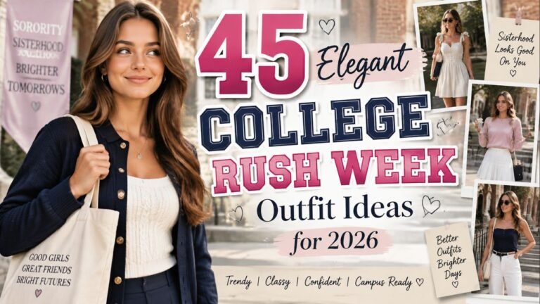 45 Elegant College Rush Week Outfit Ideas for 2026